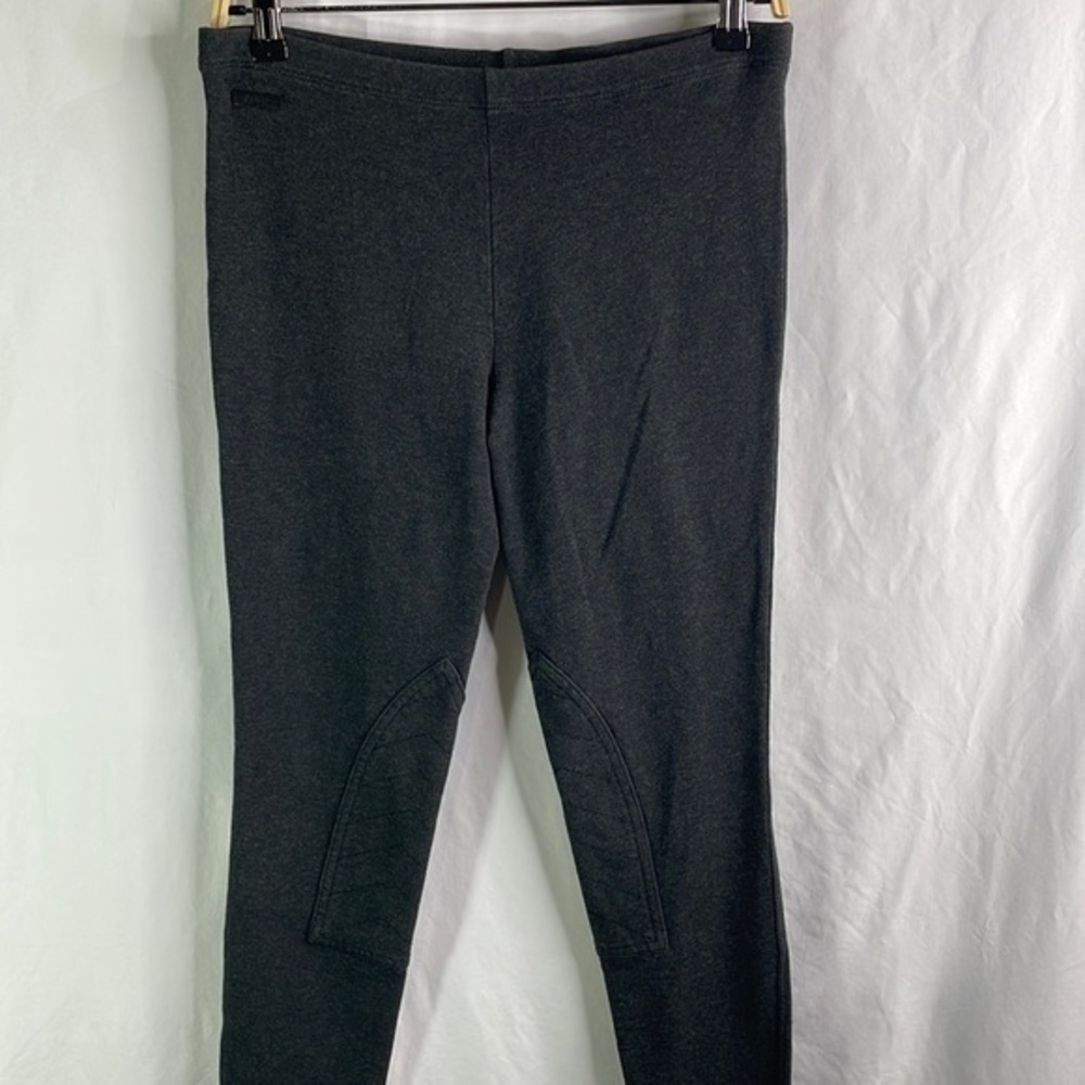 Polo Ralph, Lauren, gray French terry knit, riding leggings